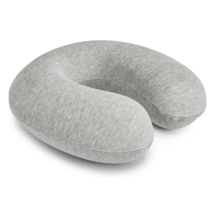 Coussin tour de cou en mousse à mémoire de forme, Gris